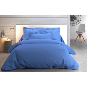 Taies Percale Bleu océan