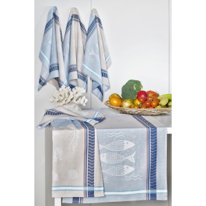 Lot de 6 torchons 50x70 Fish