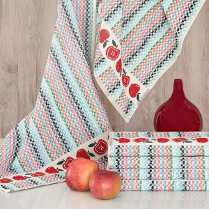 Lot de 6 carrés éponge 50x50 Pomme