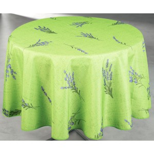 Nappe imprimée anti-tâches St Paul vert