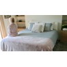 Couverture/couvre-lit Microfibre Vieux rose