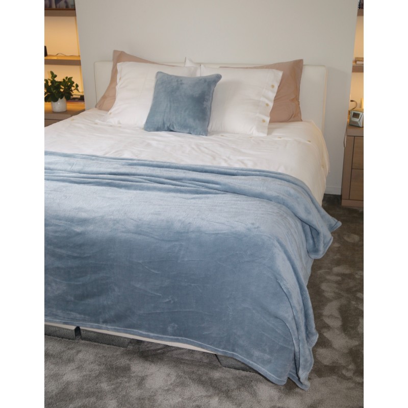 copie de Couverture/couvre-lit Microfibre Denim