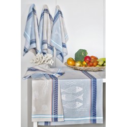 Lot de 6 torchons Jacquard...