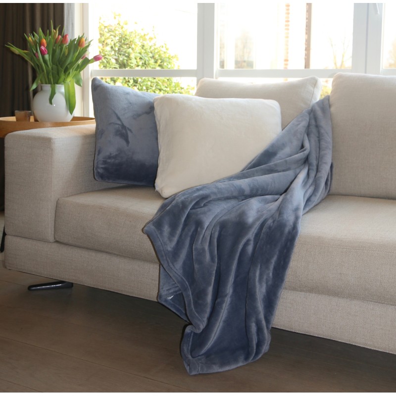 Plaid microfibre Denim