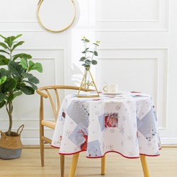 Nappe imprimée Flocon Ronde...