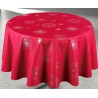 Nappe effet metal rouge ronde 160