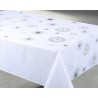 Nappe effet metal Blanche Rect 145x240