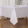 Nappe enduite carrée 180cm Blanc