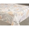 Nappe imprimée Lou beige Ronde 160