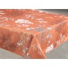 Nappe imprimée Paola rouille 145x300