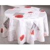 Nappe imprimée Pavo blanc 145x240