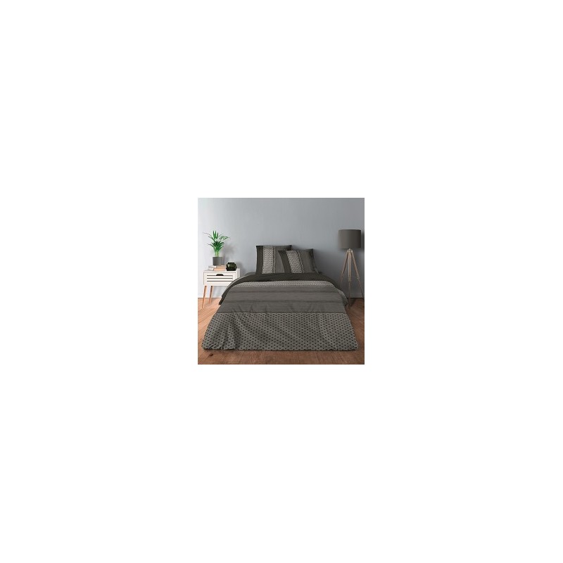 Housse de couette 220x240 Gentleman gris