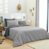 Parure Housse de couette 220x240 + DH Gris / Anthracite