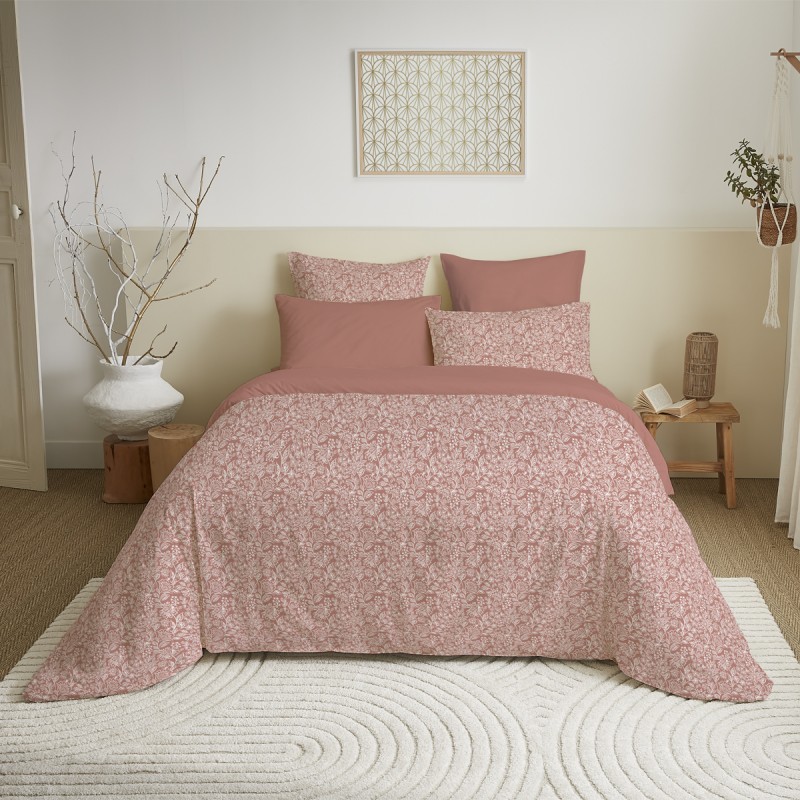 Housse de couette 240x260 Celeste peche