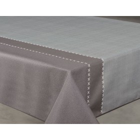 Nappe imprimée Etoffe gris...