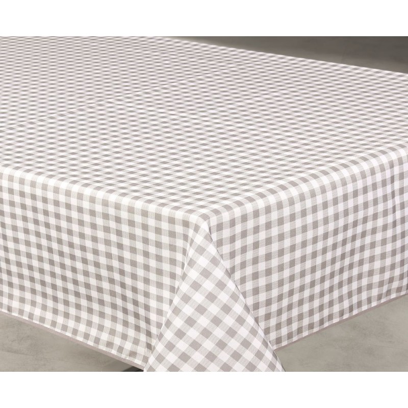 Nappe imprimée Vichy grey 145x240