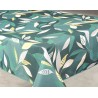 Nappe imprimée Class bleu paon 145x300