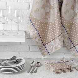 Lot de 6 torchons Jacquard...