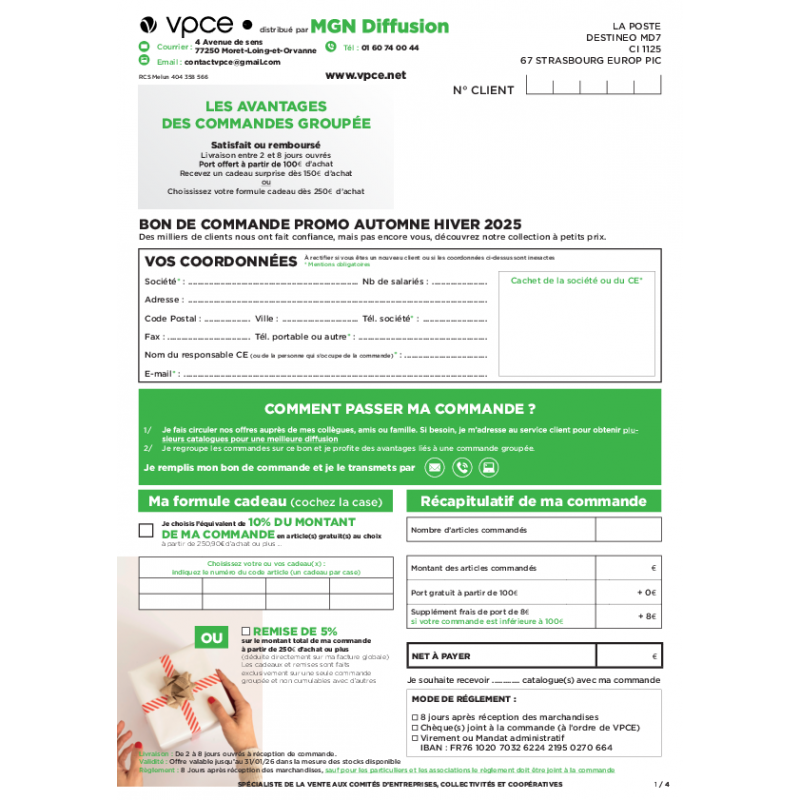 Téléchargez votre bon de commande