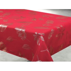 Nappe effet metal rouge...