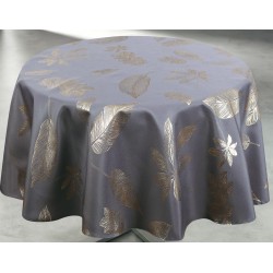 Nappe effet metal Gris 145x240