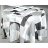 Nappe imprimée Nuance gris Ronde 160