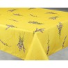 Nappe imprimée St Paul jaune 145x200