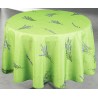 Nappe imprimée St Paul vert 145x300
