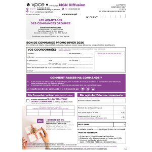Votre bon de commande