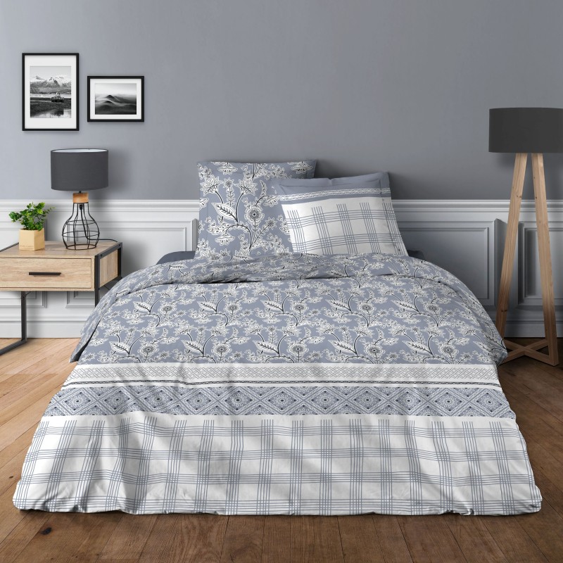 Parure housse de couette 3pcs Floral lavande