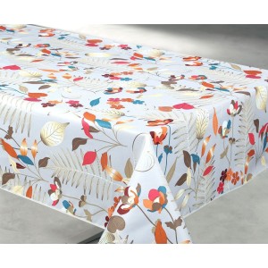 Nappe imprimée anti-tâches Oxana beige