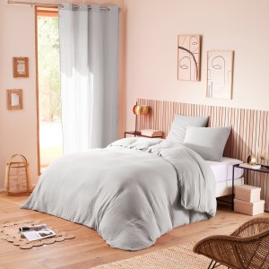 Housse de couette Gaze de coton Perle