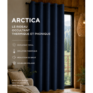 Rideau thermique et phonique Bleu nuit